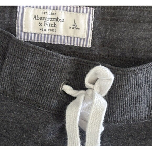 Abercrombie & Fitch Sweatpants Gray Straight Sz L - Picture 5 of 6